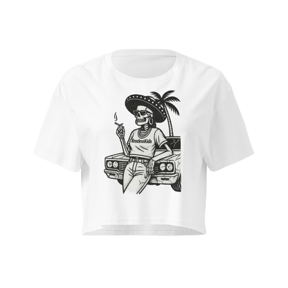 BARRIO QUEEN — WOMEN’S CROP TOP