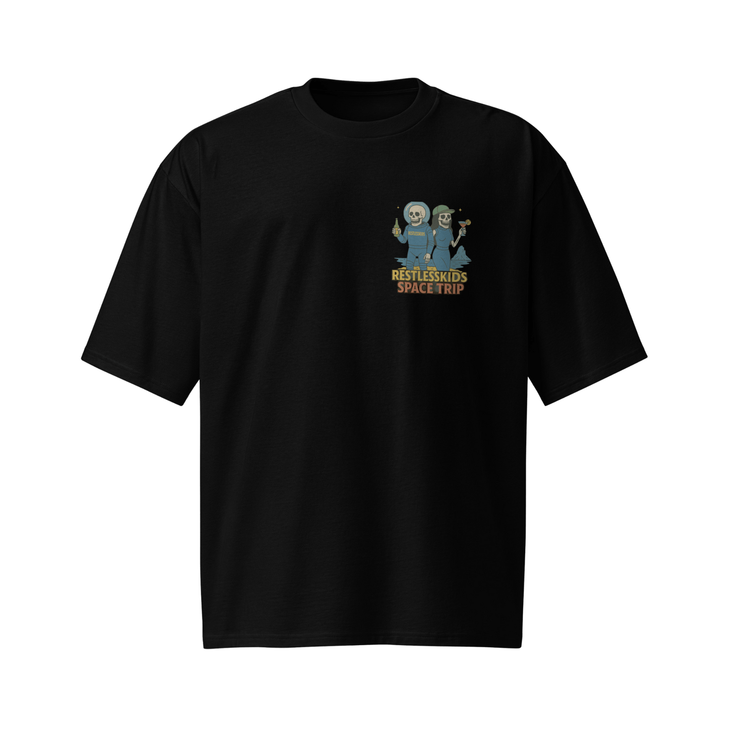 DROP 03 — SPACE Oversized black TEE