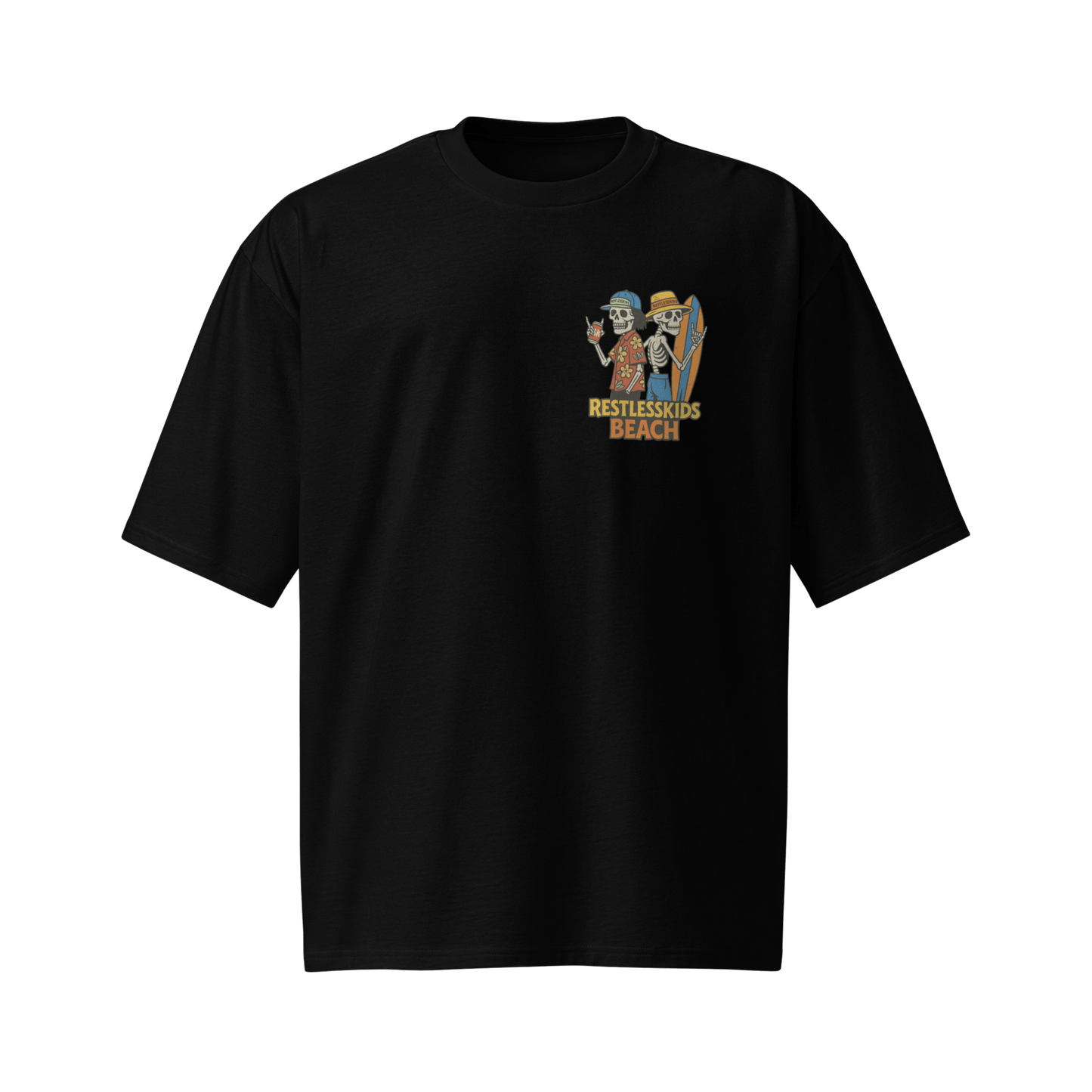 DROP 03 — BEACH Oversized black TEE