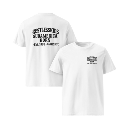 BARRIO 1989 — WHITE ESSENTIAL TEE