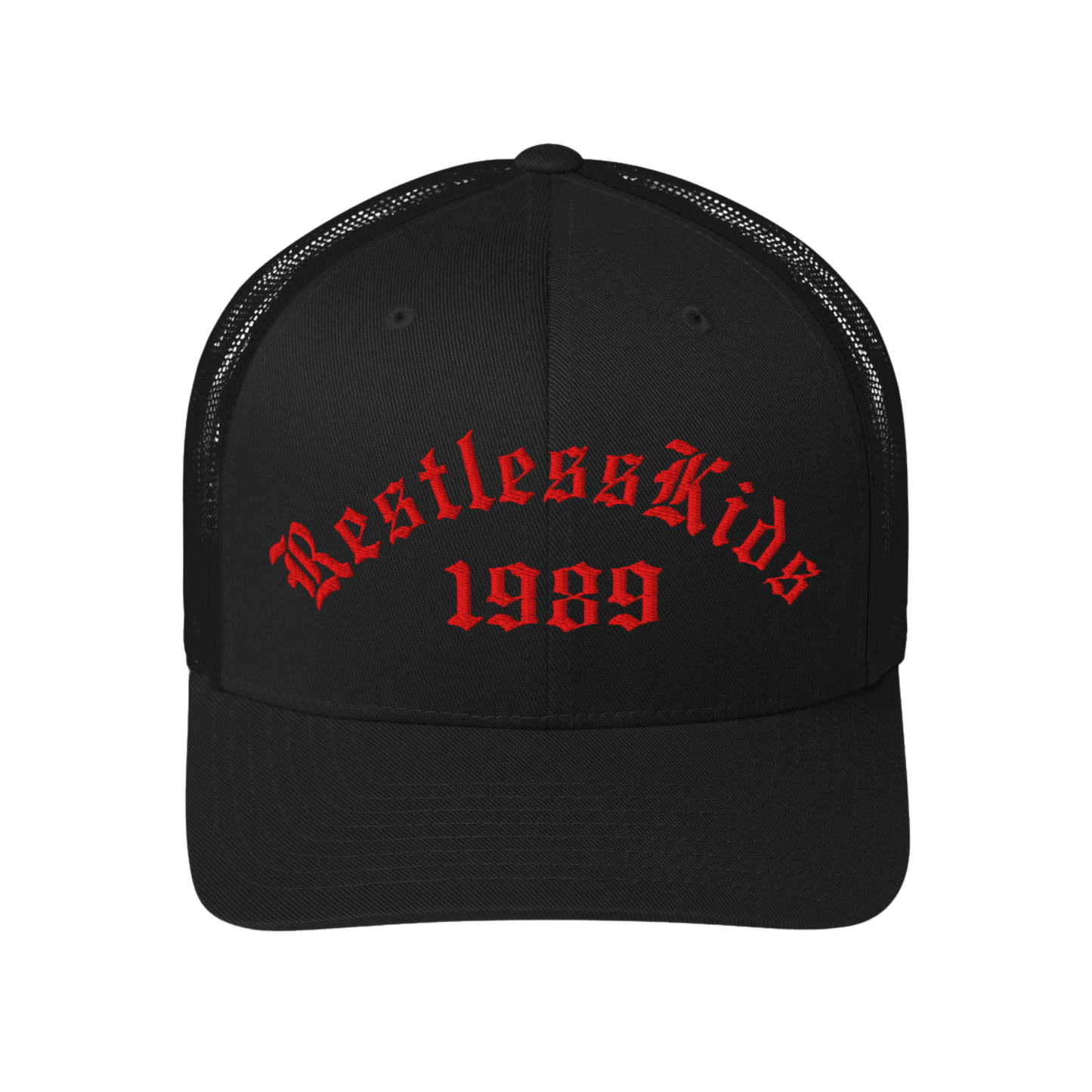 1989 RED — 3D EMBROIDERED TRUCKER CAP