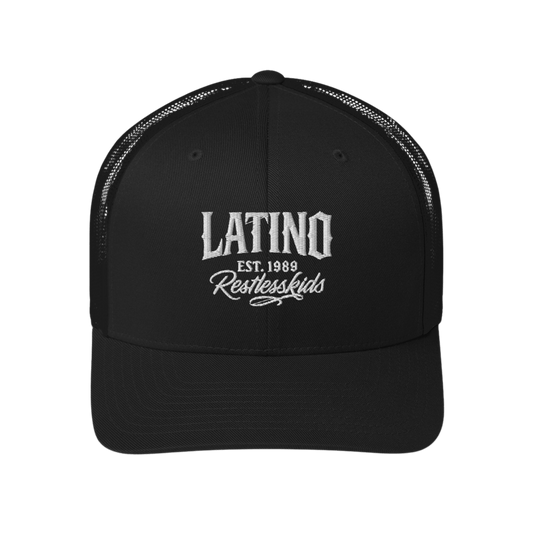 LATINO — 3D EMBROIDERED TRUCKER CAP