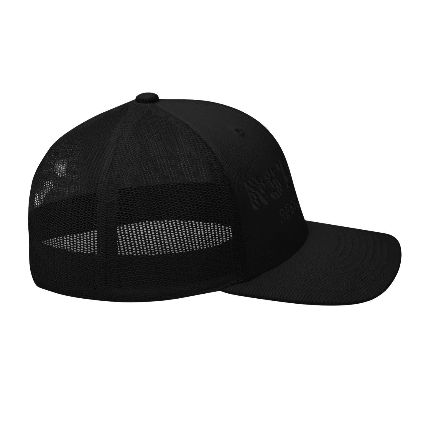 3D EMBROIDERED TRUCKER CAP — BLACK by RestlessKids