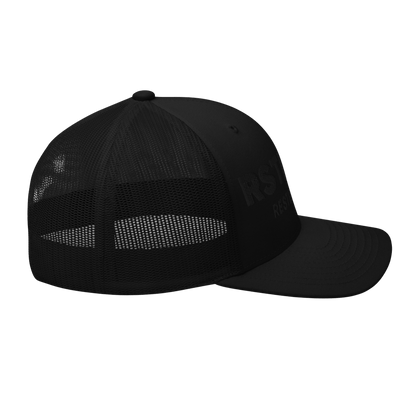 3D EMBROIDERED TRUCKER CAP — BLACK by RestlessKids
