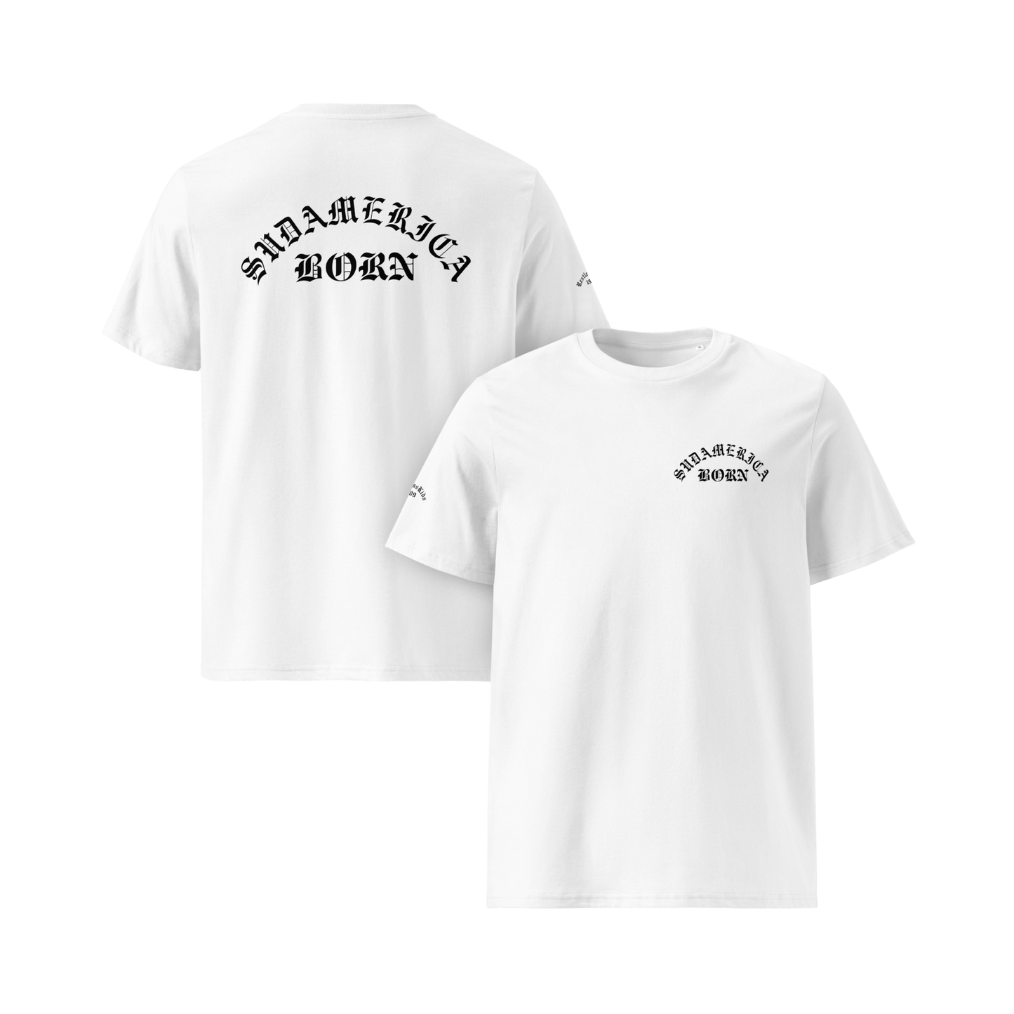 SUDAMERICA BORN — WHITE ESSENTIAL TEE