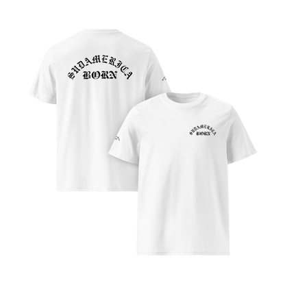 SUDAMERICA BORN — WHITE ESSENTIAL TEE
