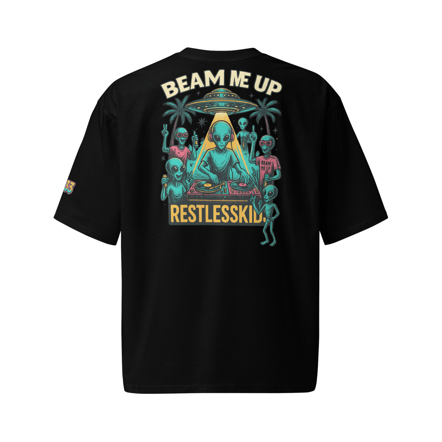 DROP 02 — ALIEN DJ | Ibiza Alien Party Tee Oversized