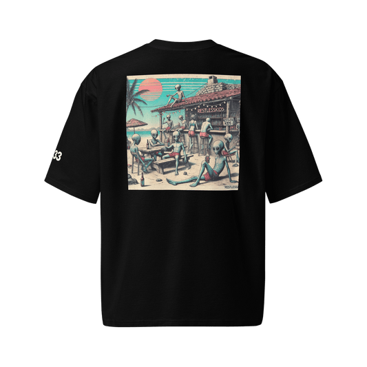 DROP 02 — BARZ | Ibiza Alien Party Tee Oversized