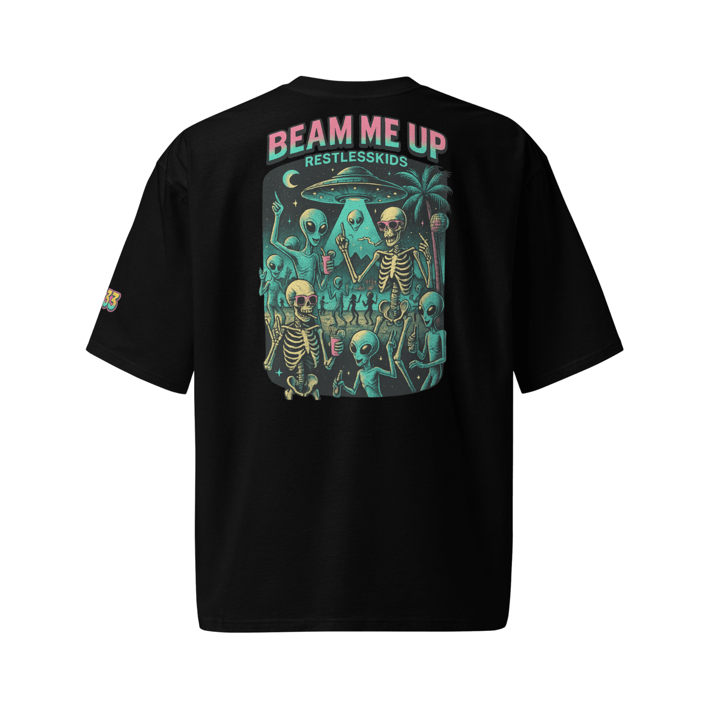 DROP 02 — BEACH | Ibiza Alien Party Tee Oversized