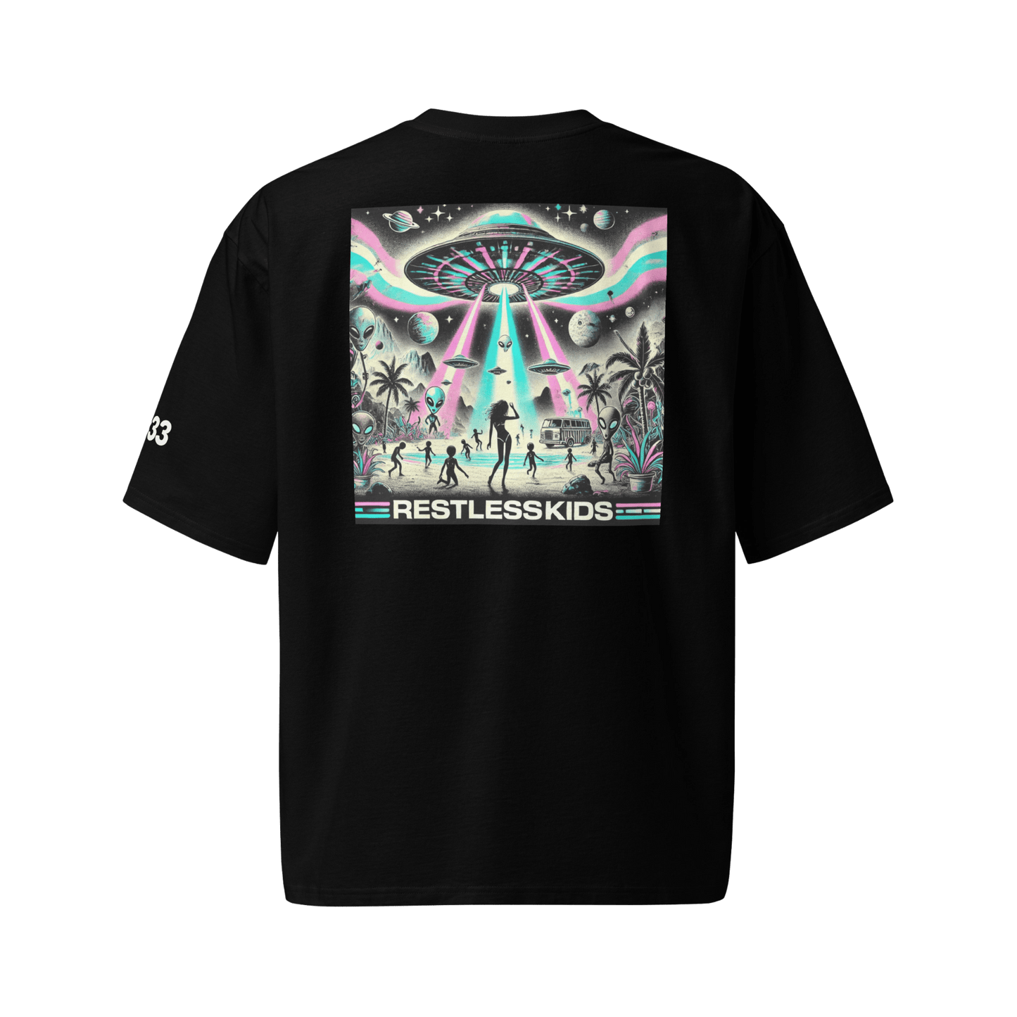 DROP 02 — ALIEN LANDING | Ibiza Alien Party Tee Oversized