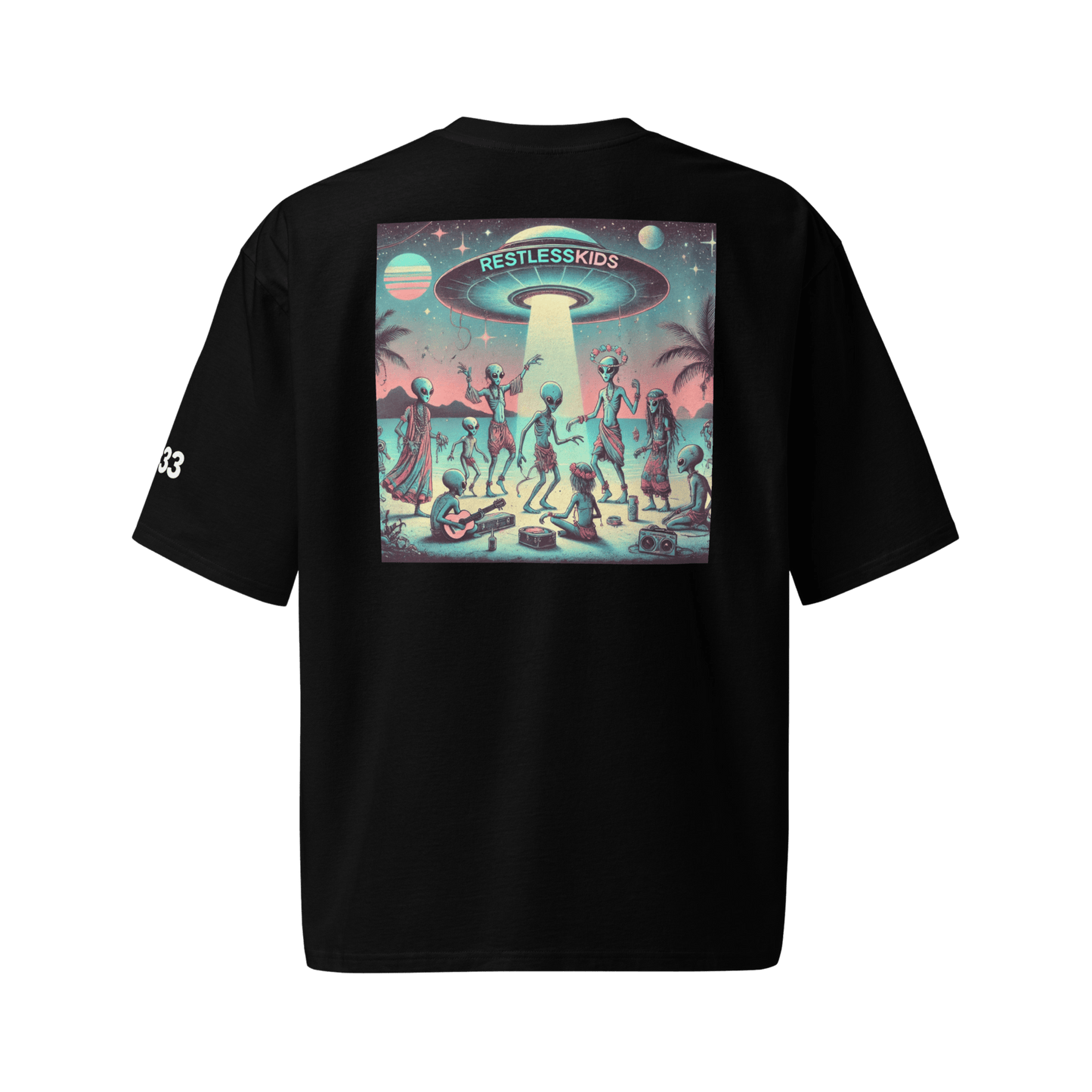 DROP 02 — WAVY | Ibiza Alien Party Tee Oversized
