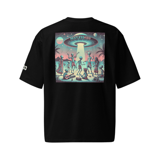 DROP 02 — WAVY | Ibiza Alien Party Tee Oversized