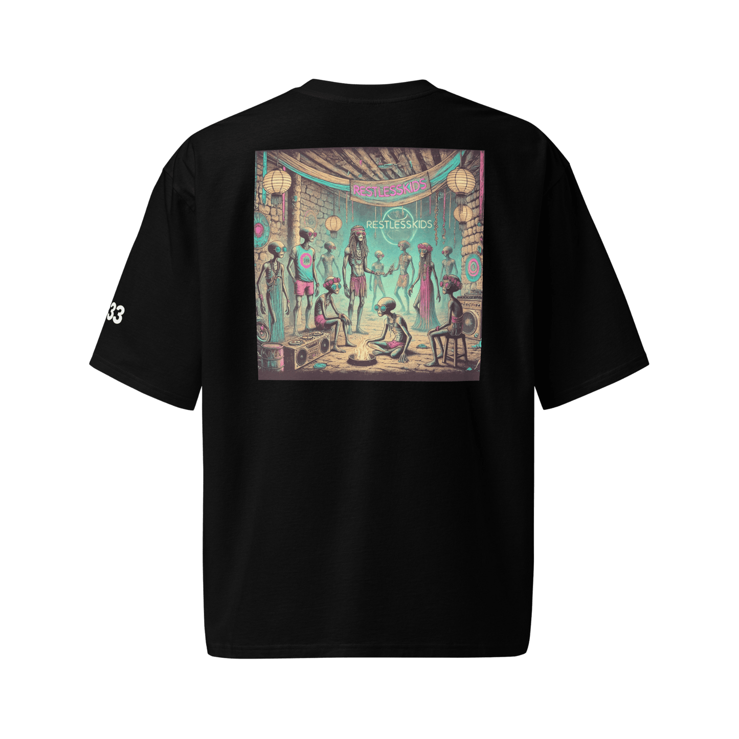 DROP 02 — TRIBE | Ibiza Alien Party Tee Oversized