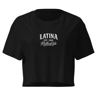 LATINA 1989 — WOMEN’S CROP TOP BLACK
