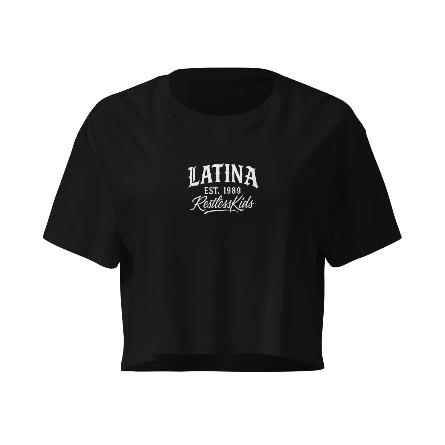 LATINA 1989 — WOMEN’S CROP TOP BLACK