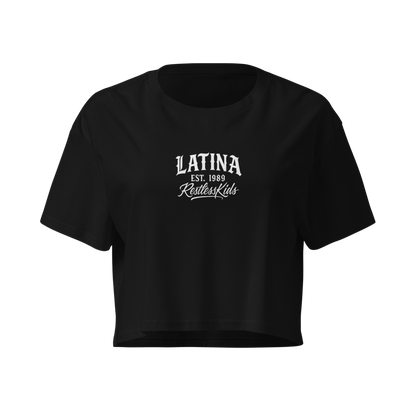 LATINA 1989 — WOMEN’S CROP TOP BLACK